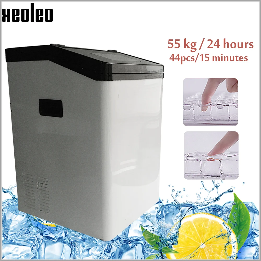 XEOLEO кубик льда автоматический льдогенератор 55 кг/24 часов Ice Cube машина коммерческих льда для лаборатории/Coffeeshop