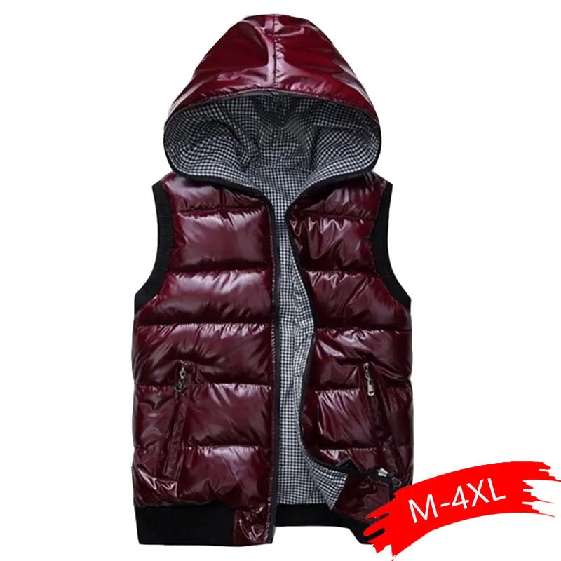 

Autumn Winter Hooded Light Thin Women Cotton Vest Jacket 2019 New Fashion Large size Pure color Women Jacket Vest
