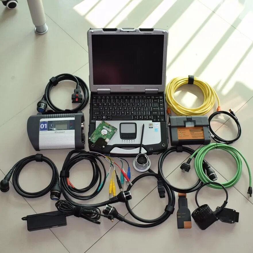  Para BMW Icom a2 B C + MB Star C4 SD conectar + HDD de 1TB de disco duro V2019.12 Icom a2 SD C4 Sof