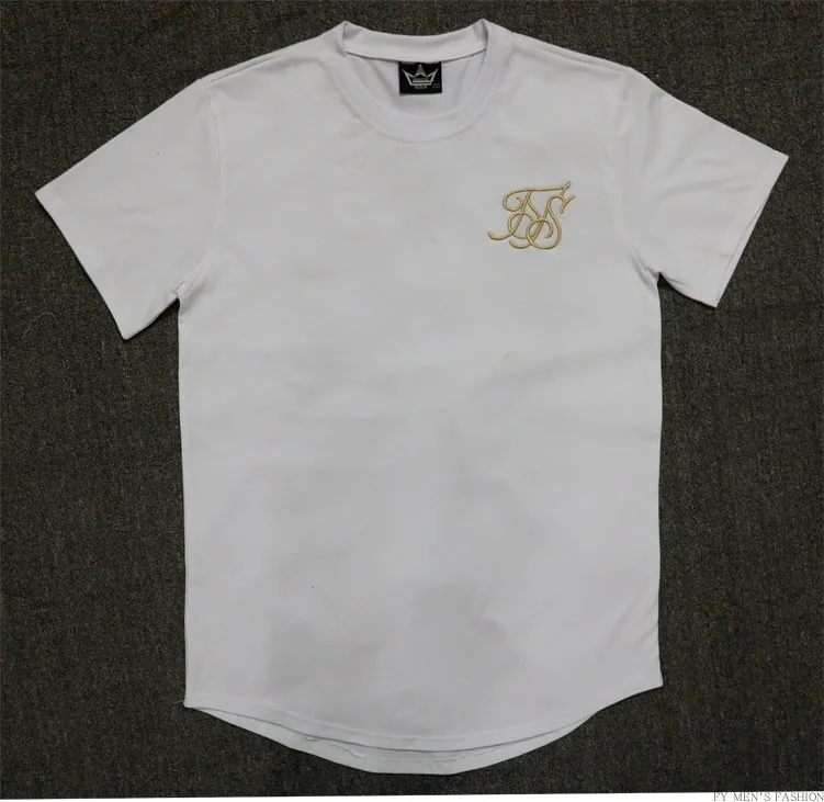 Летняя шелковая мужская футболка Sik с коротким рукавом, Мужская футболка в стиле хип-хоп Siksilk, модные футболки, испанские шелковые мужские футболки