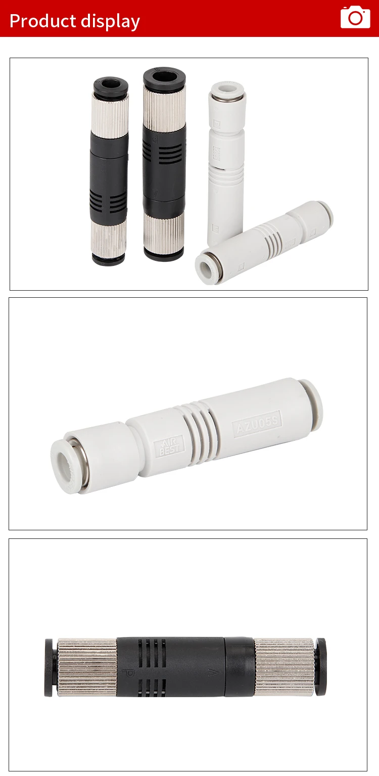 Description Picture 4 of item10PCS ZV-06 08 ZU05S/L ZU07S/L 6mm Pneumatic Chuck Parts Straight Tubular Vacuum Generator Negative Pressure Ejector ZU