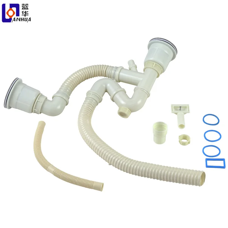 

Manufacturers Direct Selling La Hua Kitchen Water Tank Drainer 50 Sewer Pipe One-piece Free Installation Pp Environmentally Frie