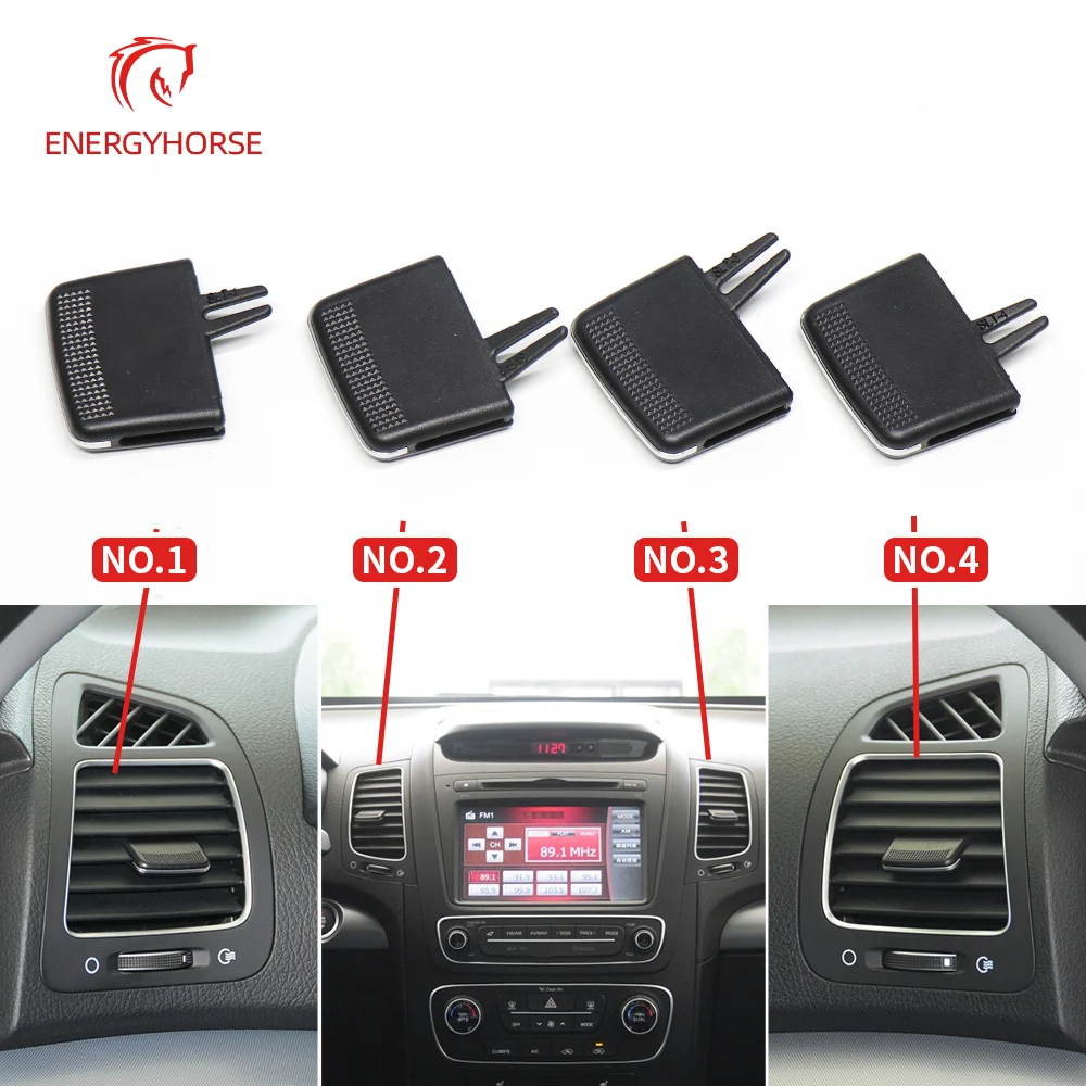 

Classic Durable Front A/C Air Conditioning Vent Outlet Tab Clip Repair Kit for Kia Sorento 2009-2014 Car Vehicle Supplies
