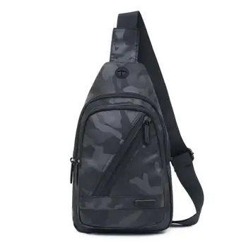 

YILUNXI Wear - resistant Oxford cloth male cross body bags Casual camouflage men's chest bag Street fashion man's chest pack
