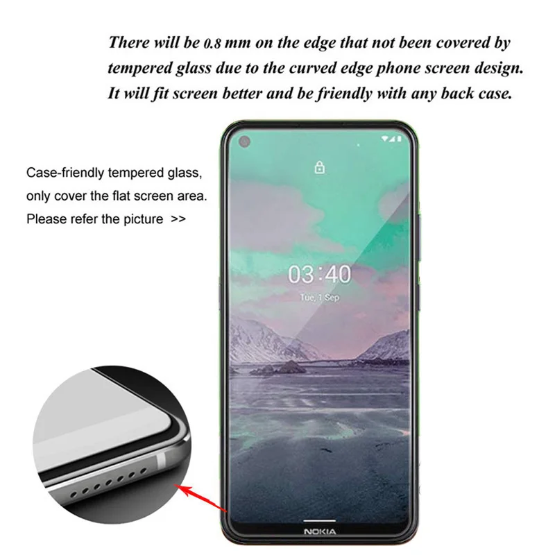 Tempered Glass Nokia Back Cover 3Pcs Tempered Glass For Nokia