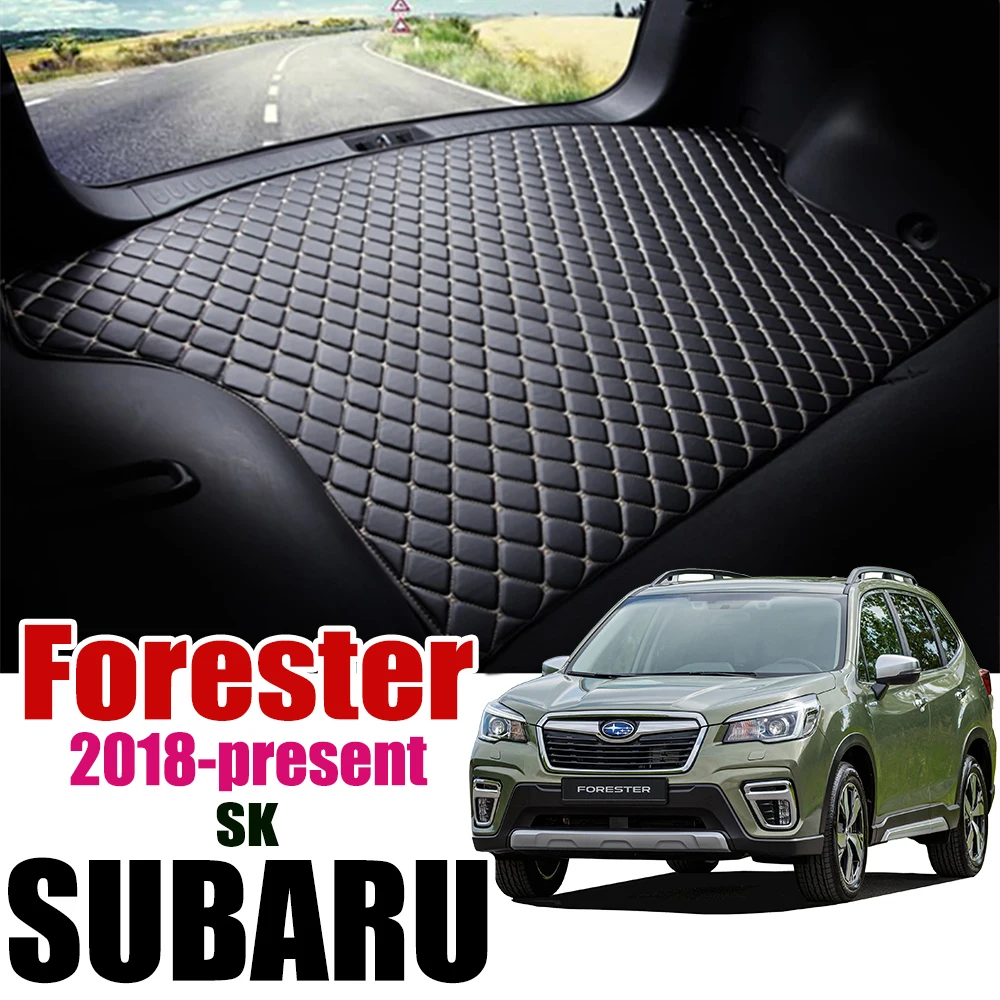 Кожаный коврик для багажника автомобиля задний Subaru Forester 2018 2019 2020 задние