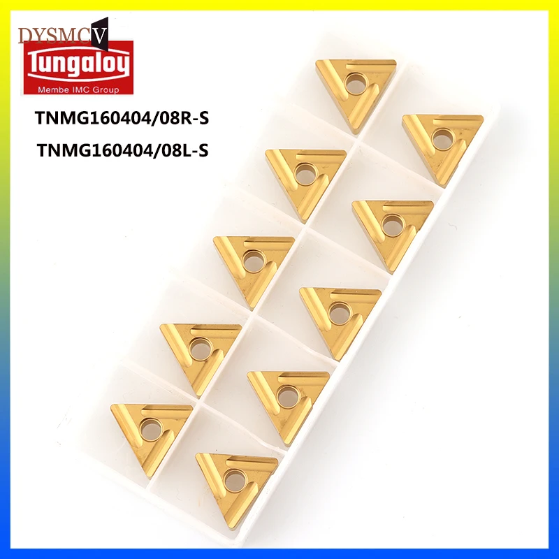 

10PCS TNMG160404 R S T9125 TNMG160408 100% Original Lathe Tools Carbide Inserts High Quality External Turning Tools Steel Parts