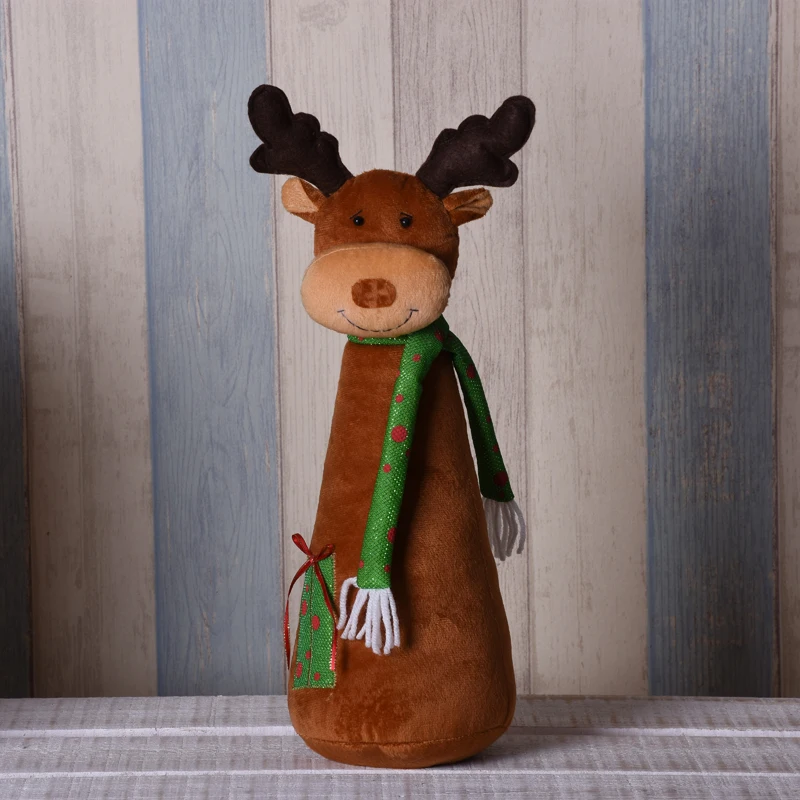 Санта-Клаус, снеговик, лось, Navidad, фигурка, украшение для рождественской елки, мультяшная Рождественская кукла, стоящая игрушка, подарок на год