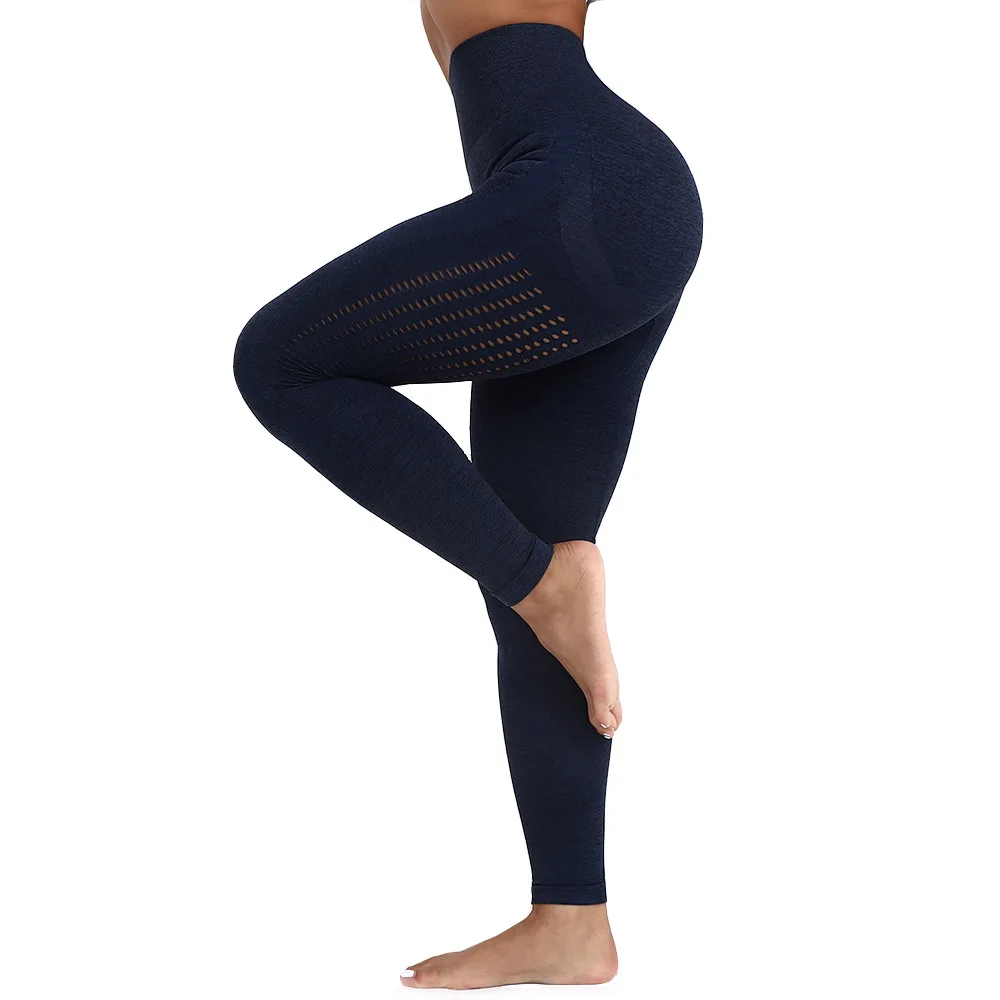 fishnet leggings 2019 New Brand Women High Waist Push Up Leggings Hollow Fitness Leggins Workout Legging For Women Casual Jeggings 5Color yoga pants