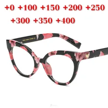 Women Blue Light Blocking Cat Multifocal Lenses Reading Glasses Fashion Half Rim Progressive Glasses Women Cat Diopter GlassesNX