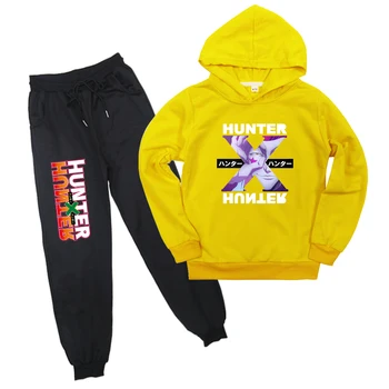 

HUNTERXHUNTER Printed 2Pcs Kids Clothes Boys Girls Fashion Hoodies Harem Pant Cotton Jogging Suit Kids Sweatshirt Baby Outfits