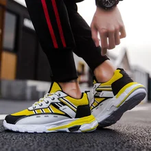 Стиль папа обувь Мужская дышащая спортивная обувь корейский стиль Универсальный INS онлайн Мужская обувь знаменитостей