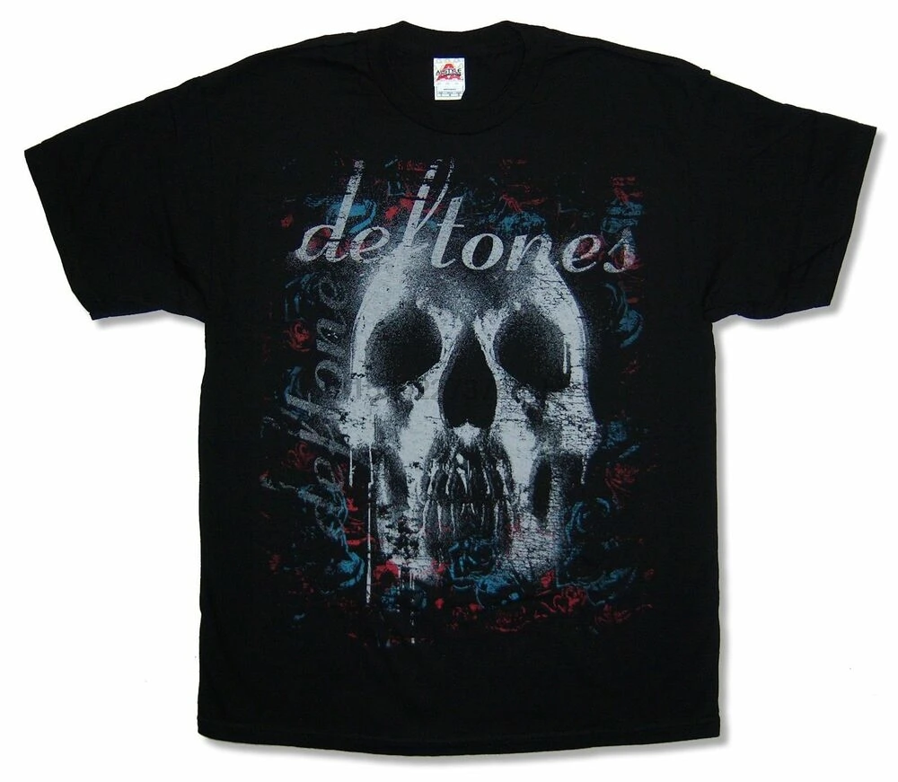 Deftones Skull Black T Shirt New 