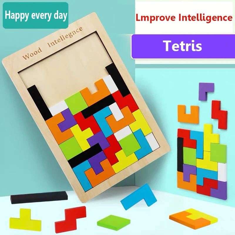 

2020 Puzzles Kids Toy Children Boys Girls Puzzles Magic Tangram Children Wooden Educational Game Hobby Child Jigsaw Tetris Cubes
