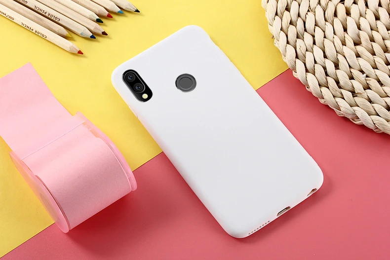 TRISEOLY для huawei P20 Lite чехол простой сплошной цвет Бампер Мягкий силиконовый защитный чехол для huawei P20 Lite чехол