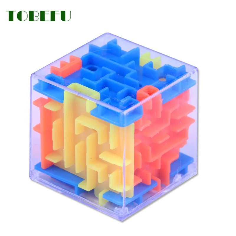 TOBEFU 3D Мини скоростной куб лабиринт магический куб головоломка игра кубики Magicos Обучающие игрушки Лабиринт катящийся мяч игрушки для детей и взрослых