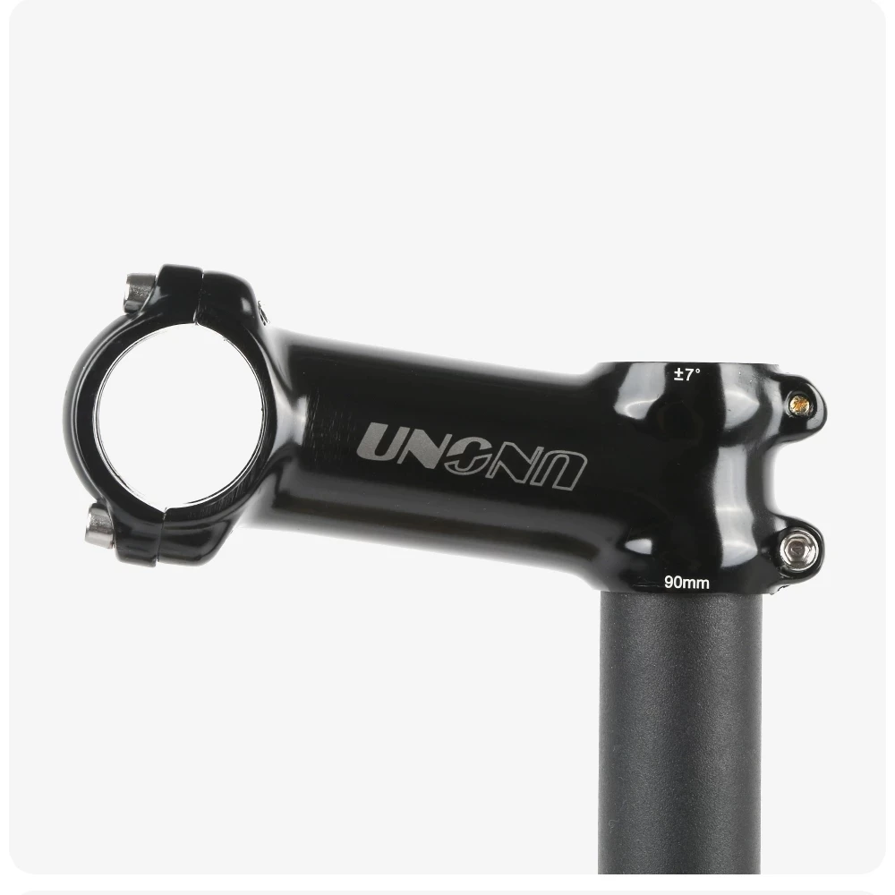 Bicycle Stem UNO Black Ultralight 7 17 35 Degree MTB Road 28.6 31.8mm 60/70/80/90/100/110/120/130mm