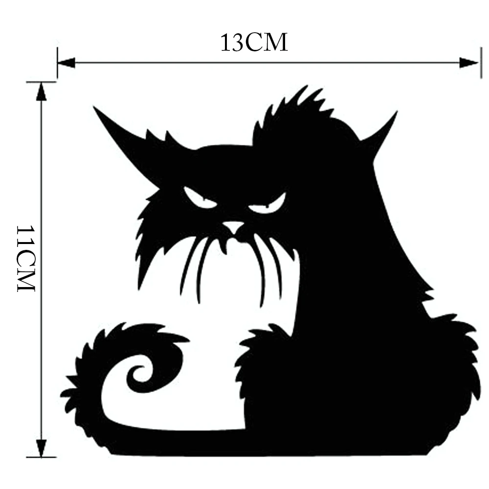 1/5 PCs Wall Stickers Vinyl Removable Creative Unique 3D Wall Sticker Halloween Black Cat Decor Decals For Walls Decoration