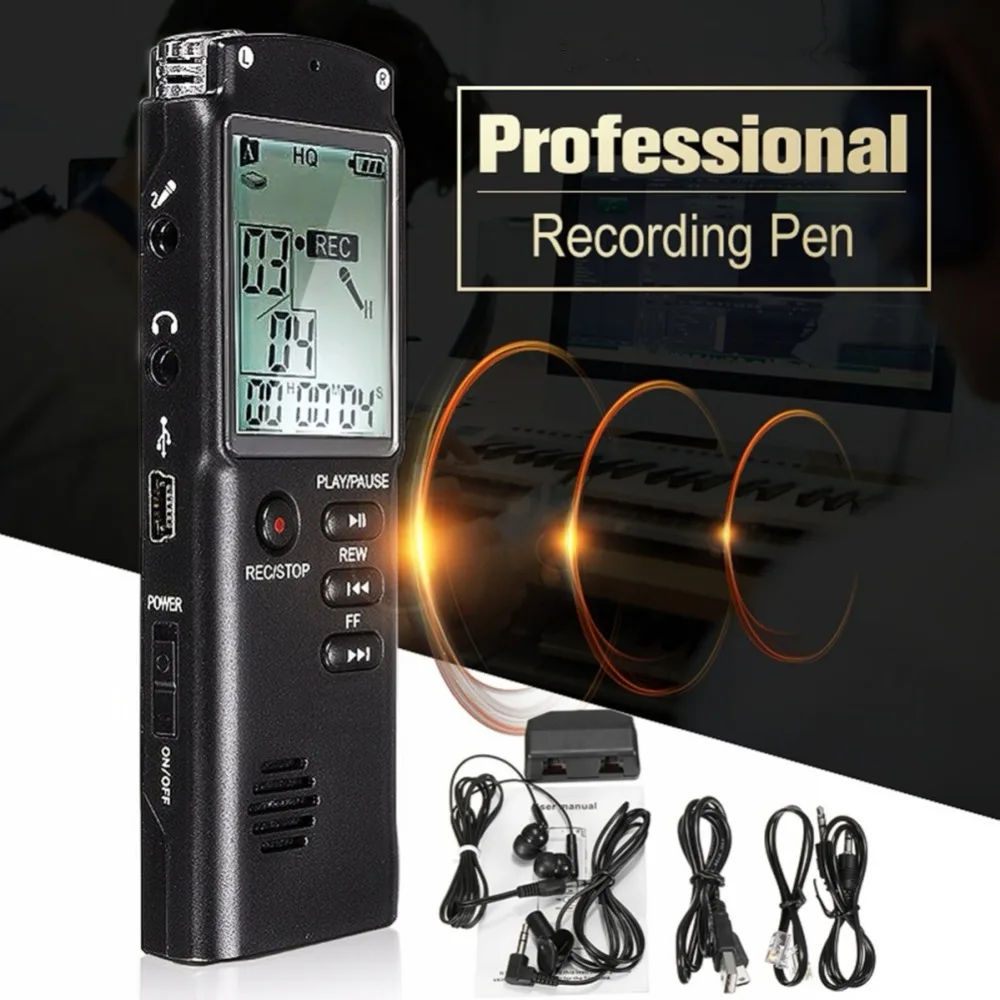  Voice Recorder USB Professional 96 Hours Dictaphone Digital Audio Voice Recorder With VAR/VOR Built