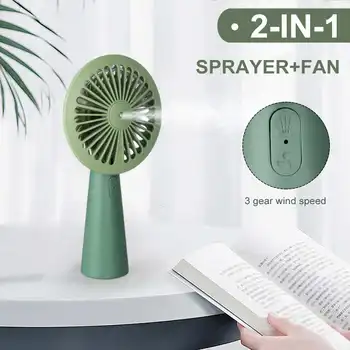 

Humidifier And Fan 2 in 1 Mini Water Spray Fogger Mist Maker Cooling Fan Handheld Portable USB Fan Cooling Air Conditioner