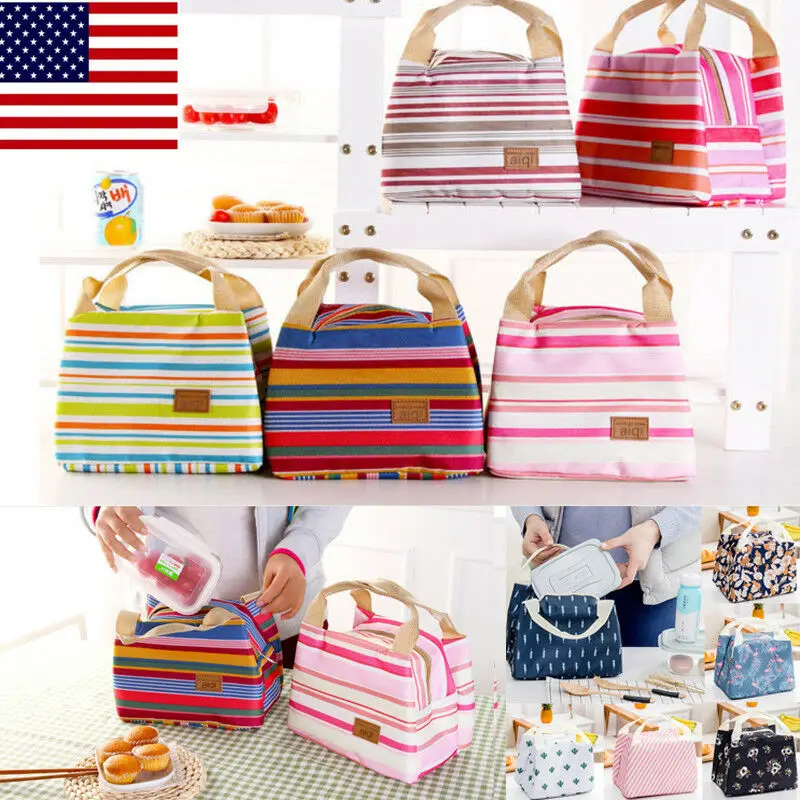 Изолированная сумка для ланча термоохладитель женская детская пищевая коробка