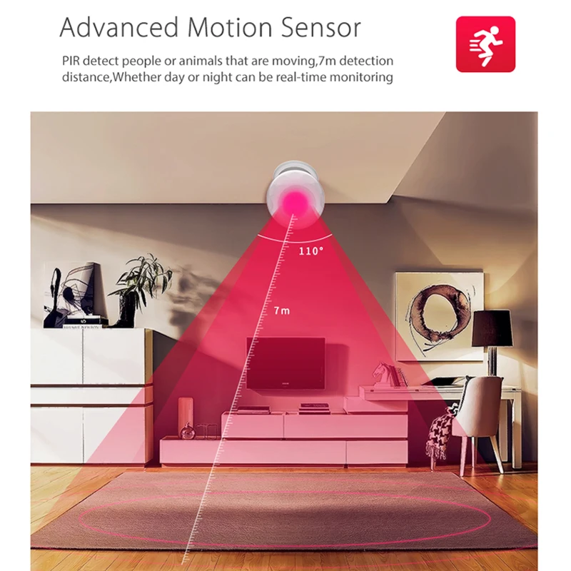 KSLAIC Wifi PIR Sensor Motion Detector Wireless Infrared Alarm System magnet bracket Home Security Burglar Alarm Movement Sensor