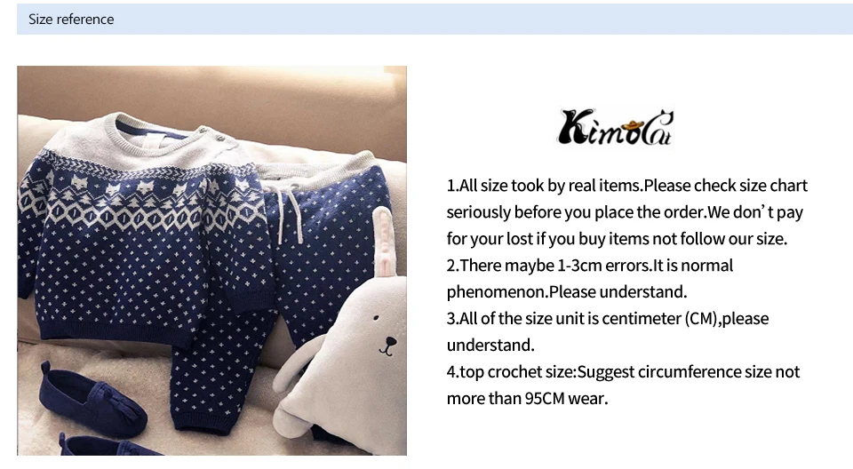 Kimocat/осенне-зимний комплект с вязаным свитером в английском стиле для маленьких мальчиков и девочек; детская хлопковая домашняя одежда; свитер и штаны; два комплекта для улицы
