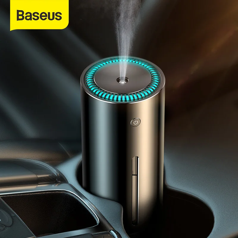 

Baseus Humidifier for Car Home Office USB Ultrasonic Humidifier Metal Air Humidifier Nightlight Portable Smart Humidificador