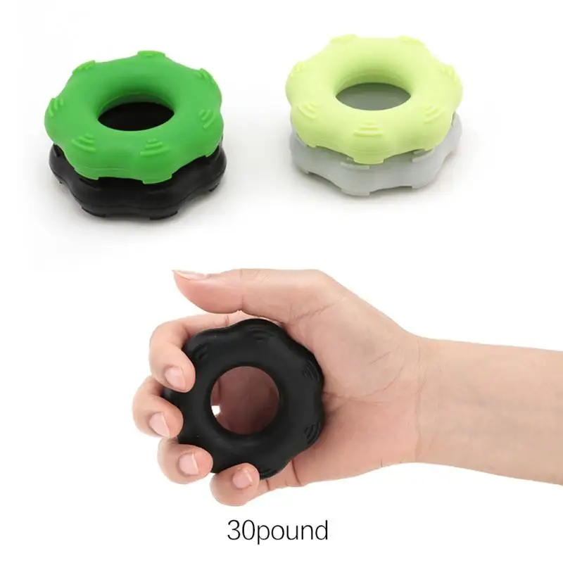 

Grip Hand Ring Training Finger Strength Muscle Power Exerciser Silicone Baby Kids Adult Squeeze Toys Play Stress Relief Sports