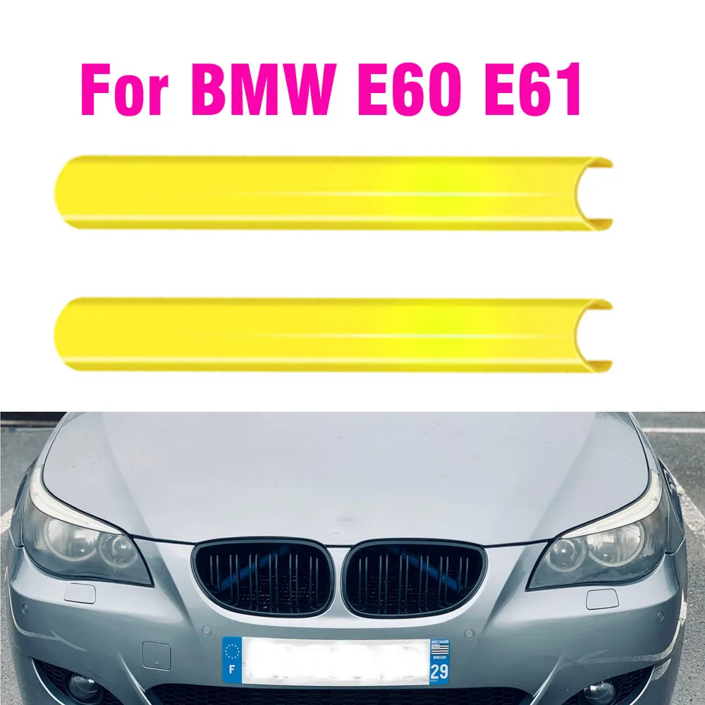 

Front Grille Trim Strips Cover Frame Stickers For BMW E60 E61 Accessories