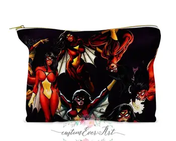 

Spider-Woman cosmetic bag Cosmetic Case Cosmetic pouch makeup bag cute travel bag for women gift