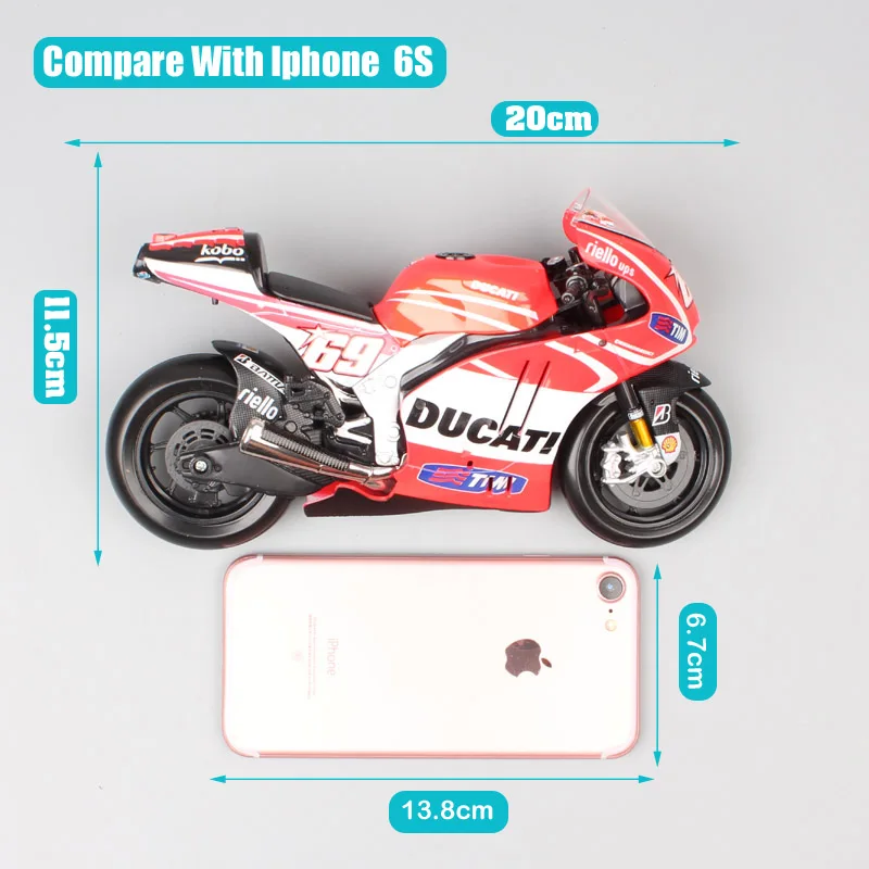 1:10 модель Maisto большой поездок на мотоцикле Ducati Desmosedici GP11 GP13 № 69 Ники moto rcycle moto игрушечные машинки гоночный велосипед модель игрушки GP