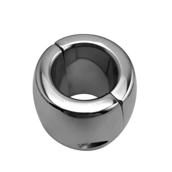 Height 20/30/40/60mm stainless steel testicle Ball Stretcher Scrotum cock ring metal locking pendant Weight for CBT male sex toy 3
