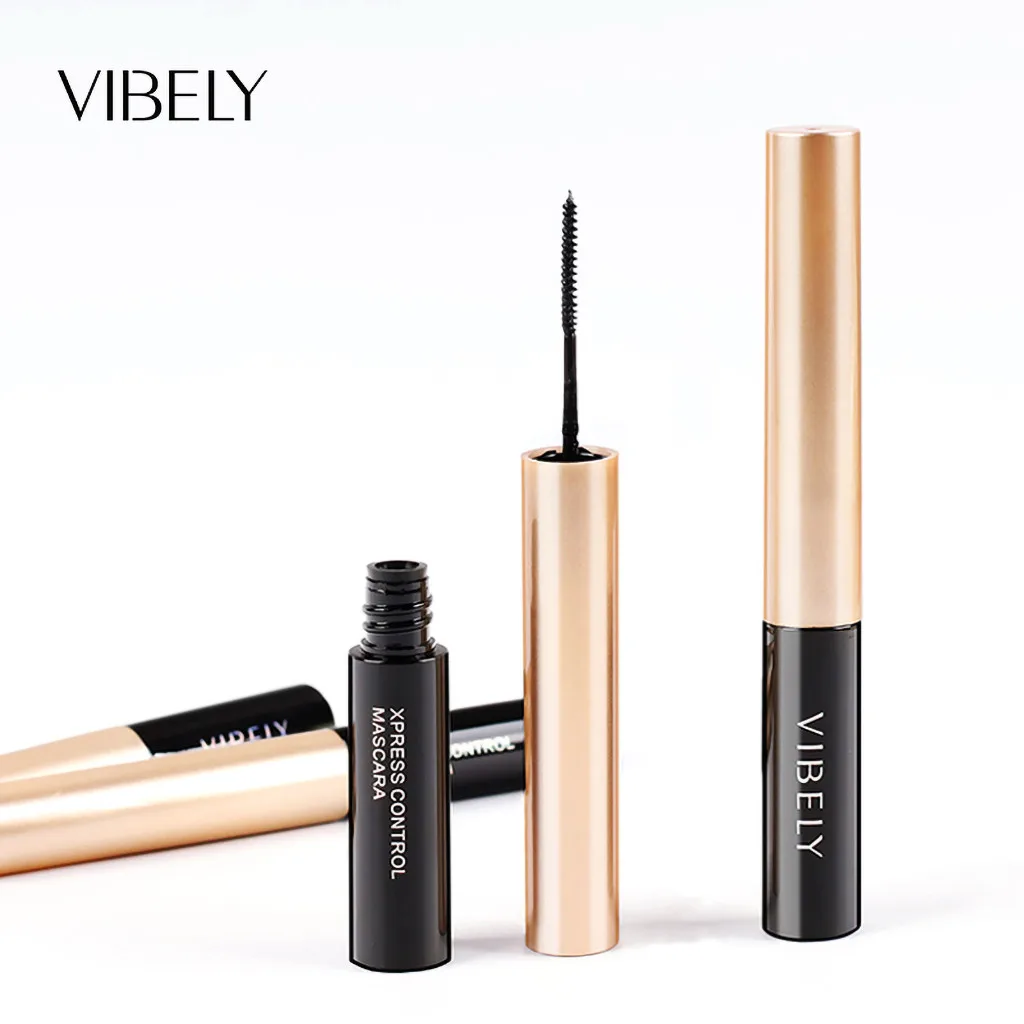 Водостойкая тушь для ресниц удлиненная черная макияжа 2019| |