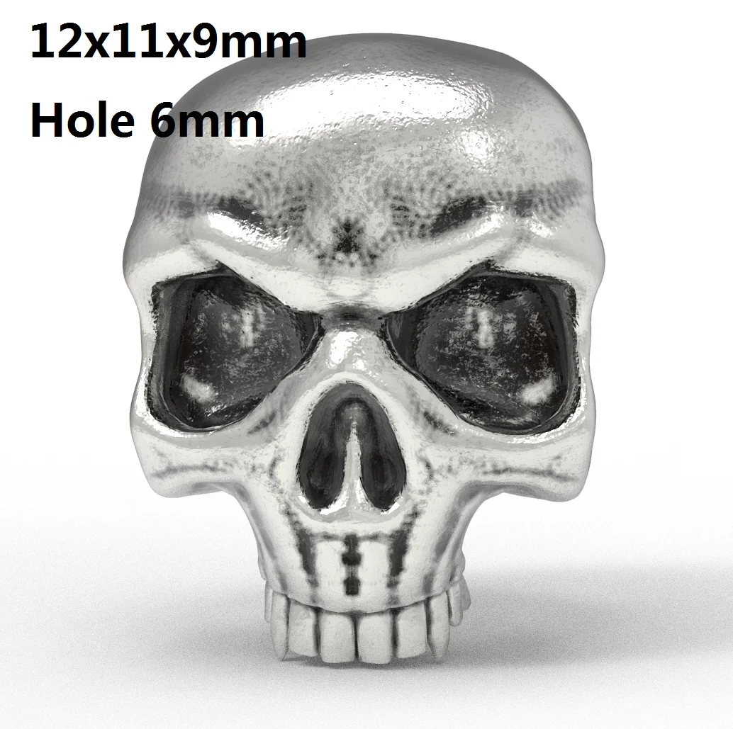 12x11x9mm Skull Hair Beard Beads Hole 6mm|Beads| - AliExpress