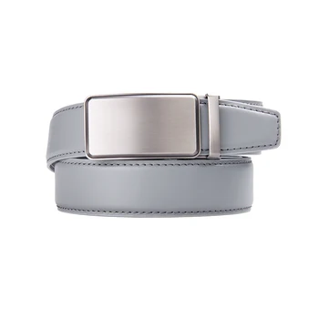 

Famous Brand Belt New Male Designer Automatic Buckle Cowhide Leather men belt 100cm-135cm Black Gray Luxury belts for men