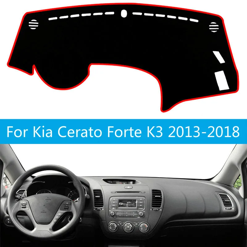 Для Kia Cerato Forte K3 2013 2014 2015 2016 2017 2018 крышка приборной панели автомобиля коврик Даш
