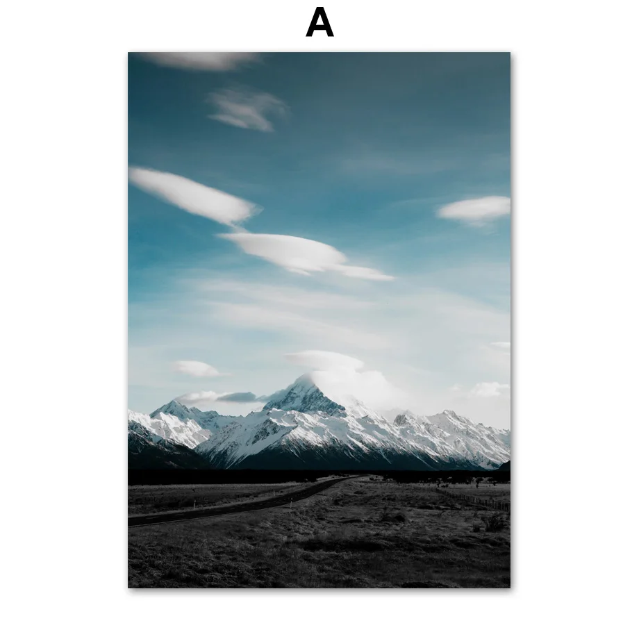 Blue-Sea-Forest-Sky-Life-Quotes-Landscape-Wall-Art-Canvas-Painting-Nordic-Posters-And-Prints-Wall (3)