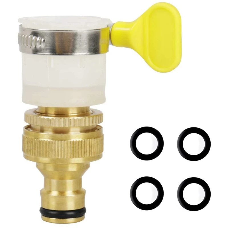 Car Wash Water Gun Faucet Pacifier Eight-Claw Buckle Connector 6 Points to 4 Washing Machine | Дом и сад