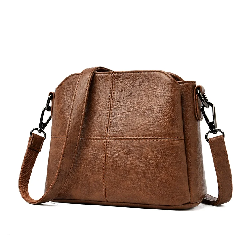 

Soft Leather Bucket Bag Small Ladies Hand Bags Large Capacity Crossbody Bags for Women Designer Luxury Female Shoulder Bag