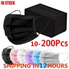 10-200PC Pink Purple BLACK Disposable Face Mask Red Mouth Masks Dustproof Personal Mask 3ply Ear Loop Anti-PM2.5 Masks mascarill 1