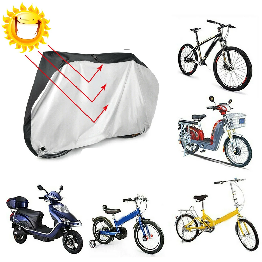 Cubiertas portátiles para bicicleta, protección UV + 50 prueba de polvo y lluvia, equipo de protección bicicleta con bolsa de transporte de 20/24/26/29 pulgadas|Equipo de - AliExpress