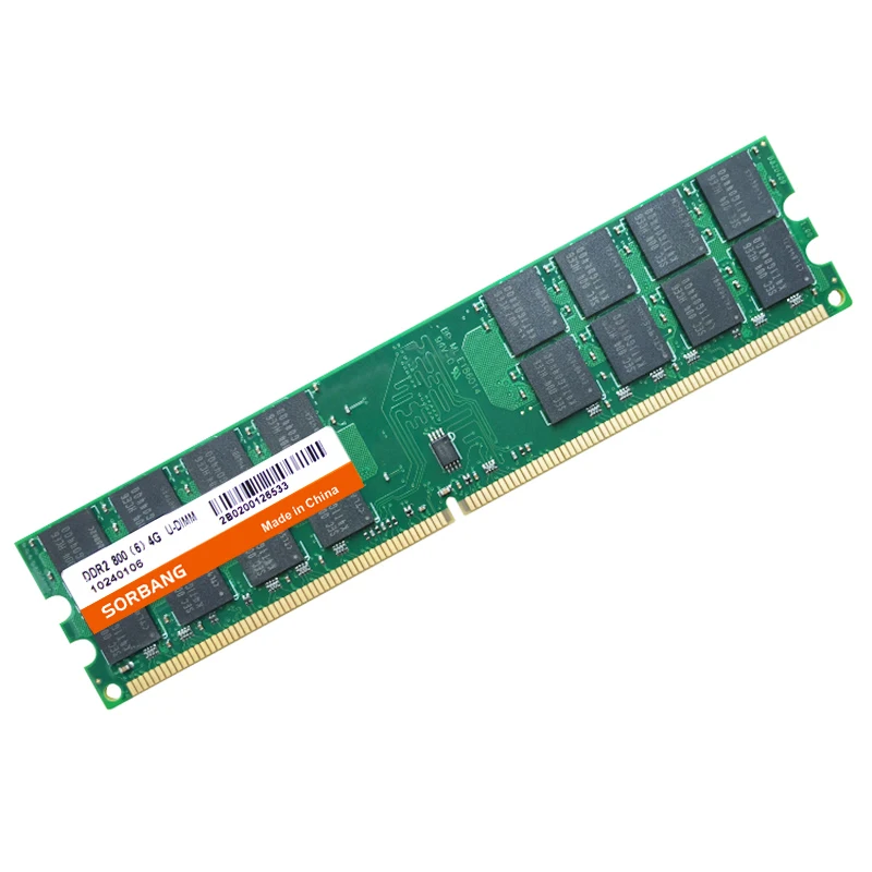 DDR2 4 Go, Xiede 800MHZ 4G 240pin RAM RAM Barre de Mémoire 8 Go 800 2x4 Go  PC2-6400 Ordinateur de Bureau pour AMD 1.8 V R2 800 MHz Mémoire Conçu DDR2