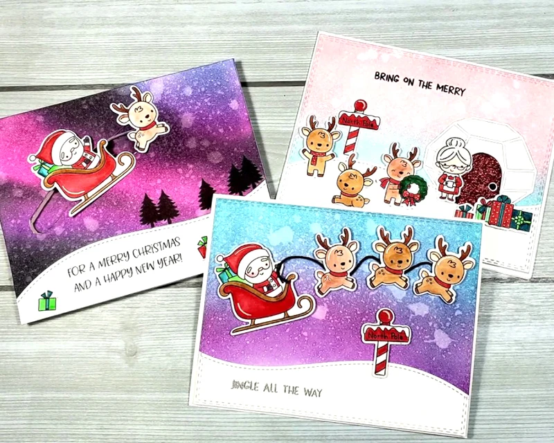 Lucky Goddess North Pole Littles металлические режущие штампы и альбом для штампов бумажного