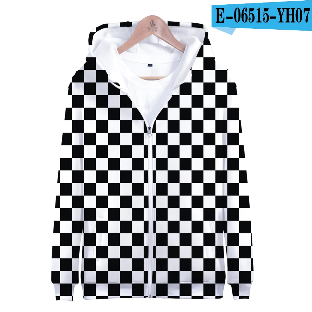 LUCKYFRIDAY популярный аниме демон Slayer Kimetsu No YaibaHarajuku для взрослых/детей Highstreet повседневные толстовки на молнии с капюшоном - Цвет: YH07