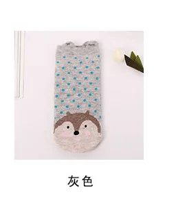 1 пара детских хлопковых колготок, женские закрытым носком, телесного цвета Носки в Корейском стиле милые хлопковые носки с рисунком стерео-носки одноцветные хлопковые носки - Цвет: 5