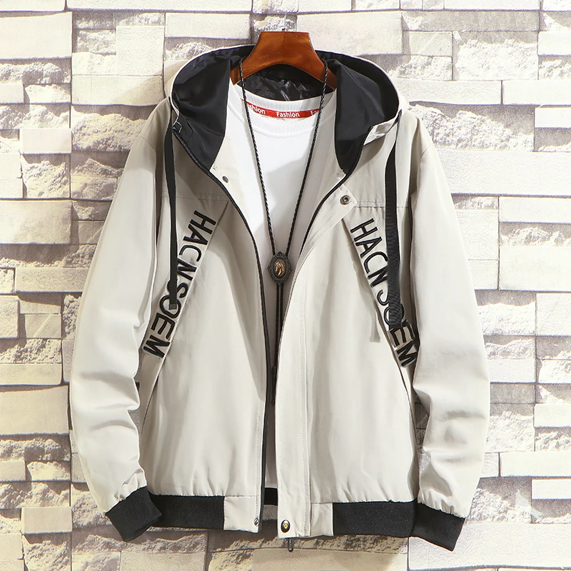 

European Fashion Men Jackets Autumn Winter Safari Style Hooded Coats Korean Casual Campus Boyfriend Jacket Men Hip Hop Jackets