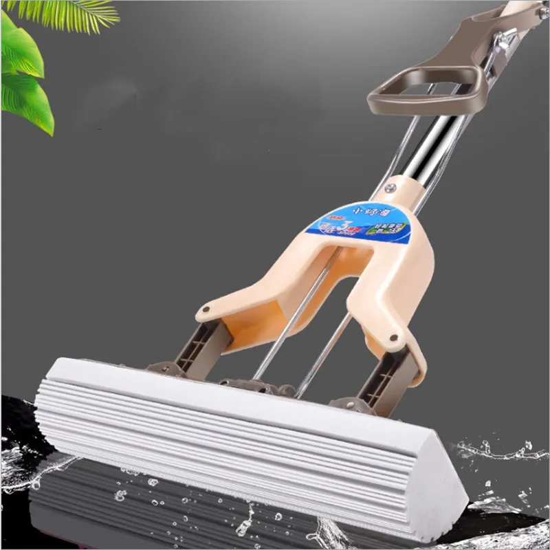 

Glue Cotton Mop Sponge Mop Twist The Water Mop Microfibre Nozzle Flat Rotated Spray Self-squeezing without hand washing