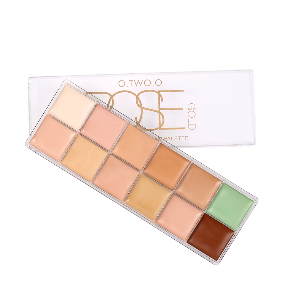 12 Colors Professional 3D Concealer Palette Cover Eye Bags Acne Fundation Cream Brighten Whitening Facial Makeup Tool TSLM2