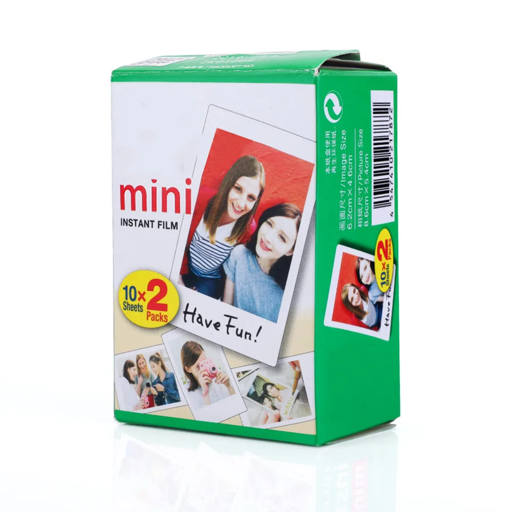 Пленка Fujifilm Instax Mini White Edge 20 листов в упаковке фотобумага для Fuji mini 8/7s/25/50/90